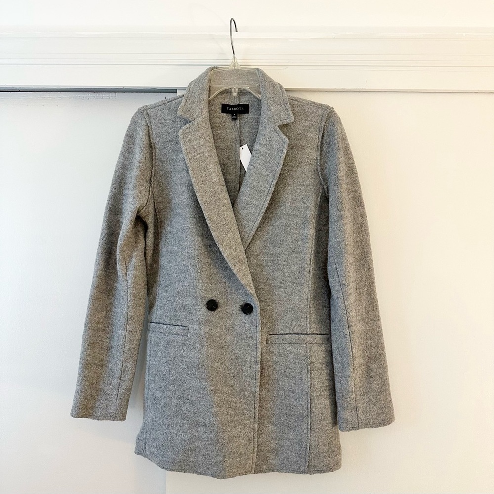 NWT Talbots Wool Grey Coat